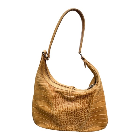 Longchamp croc embossed leather bag - Picture 2 of 11